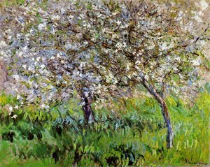 The painting Apple Trees in Bloom at Giverny