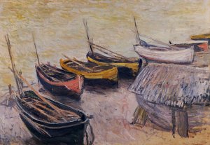 The painting Boats on the Beach