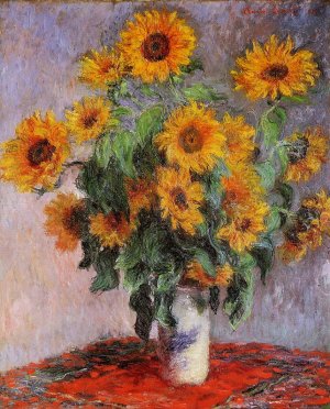 The painting Bouquet of Sunflowers