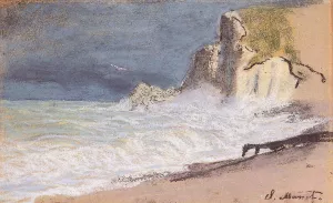 Etretat - Amont Cliff, Rough Weather