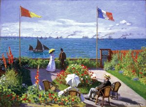 The painting Garden at Sainte-Adresse