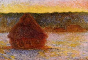 Grainstack at Sunset, Winter