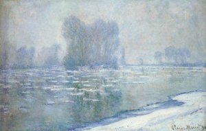 The painting Ice Floes, Misty Morning