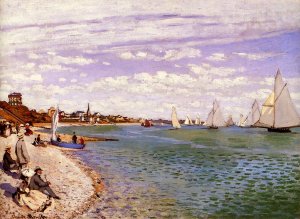 The painting Regatta at Sainte-Adresse