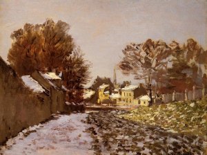 The painting Snow at Argenteuil