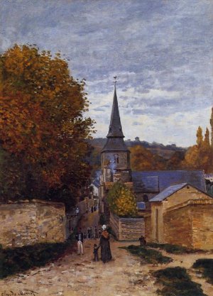 The painting Street in Saint-Adresse