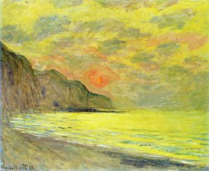 The painting Sunset, Foggy Weather, Pourville