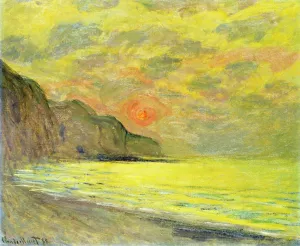 Sunset, Foggy Weather, Pourville