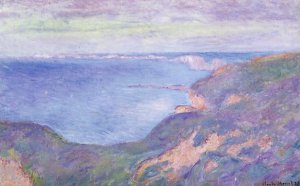 The painting The Cliff Near Dieppe