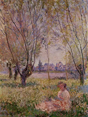 Woman Sitting under the Willows