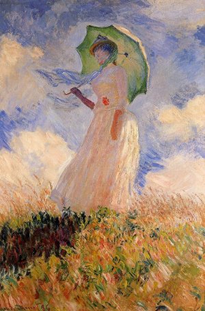 The painting Woman with a Parasol