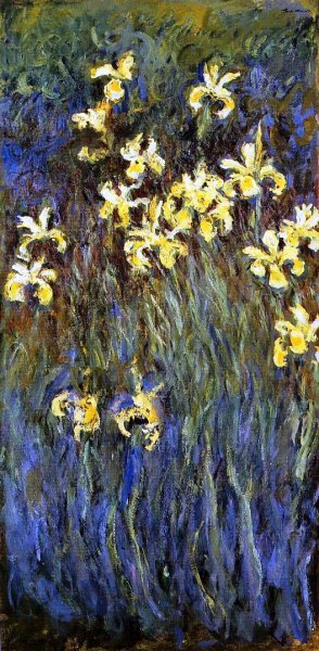 The painting Yellow Irises